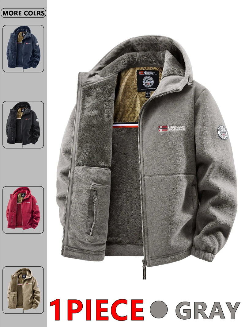 Iron Grit Men's Winter Hooded Jacket — Rugged Elegance Meets Modern Streetwear | Versatile Outerwear for Travel, Daily Wear & Urban Exploration
