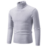Iron Grit Premium Men's Turtleneck Knitted Jumper | Warm Smart Casual Winter Knitwear
