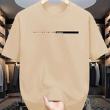 Unisex Style Summer Men's 100% Cotton Casual Loose Fit Round Neck Short Sleeved Lightweight Breathable T-shirt Top High Street