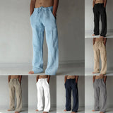 Iron Grit™ Linen Oversized Trousers — Premium Relaxed Fit Casual Pants for Men