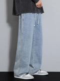 Iron Grit™ Heritage Wide Leg Jeans
Designed for effortless everyday style, the Heritage Wide Leg Jeans combine a relaxed silhouette with a premium light-wash finish. Crafted for comfort and versatility, they feature a clean drape, adjustable drawstring wa