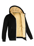 Iron Grit Arctic Fleece™ Hooded Jacket – Premium Sherpa-Lined Winter Coat with Full Zip & Thermal Insulation