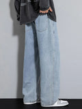 Iron Grit™ Heritage Wide Leg Jeans
Designed for effortless everyday style, the Heritage Wide Leg Jeans combine a relaxed silhouette with a premium light-wash finish. Crafted for comfort and versatility, they feature a clean drape, adjustable drawstring wa