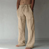 Iron Grit™ Linen Oversized Trousers — Premium Relaxed Fit Casual Pants for Men