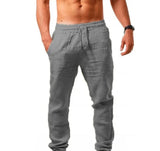 Iron Grit™ Linen Oversized Trousers — Premium Relaxed Fit Casual Pants for Men