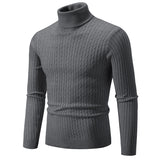 Iron Grit Premium Men's Turtleneck Knitted Jumper | Warm Smart Casual Winter Knitwear