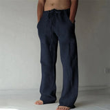 Iron Grit™ Linen Oversized Trousers — Premium Relaxed Fit Casual Pants for Men
