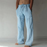 Iron Grit™ Linen Oversized Trousers — Premium Relaxed Fit Casual Pants for Men