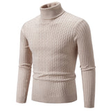 Iron Grit Premium Men's Turtleneck Knitted Jumper | Warm Smart Casual Winter Knitwear