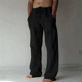Iron Grit™ Linen Oversized Trousers — Premium Relaxed Fit Casual Pants for Men