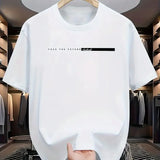Unisex Style Summer Men's 100% Cotton Casual Loose Fit Round Neck Short Sleeved Lightweight Breathable T-shirt Top High Street