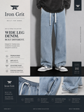 Iron Grit™ Heritage Wide Leg Jeans
Designed for effortless everyday style, the Heritage Wide Leg Jeans combine a relaxed silhouette with a premium light-wash finish. Crafted for comfort and versatility, they feature a clean drape, adjustable drawstring wa
